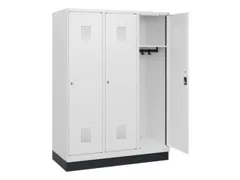 schoollocker,HxBxD 1630x1200x500mm,3vak,vak B 400mm,cil.-slot,sokkel