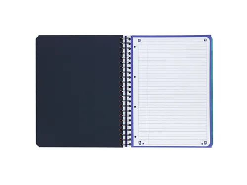 Projectboek Oxford School A4+ lijn 4-gaats 240 pagina's 80gr aqua