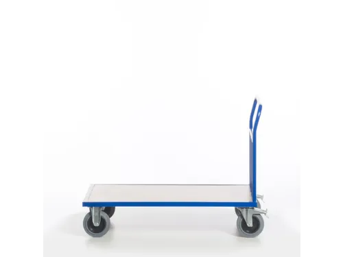 kopwandwagen,draagverm. 500kg,laadvl. LxB 1200x800mm,houtplaat,1wand