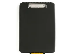 Klembord Seco A4 zwart met opbergvak. Slimline