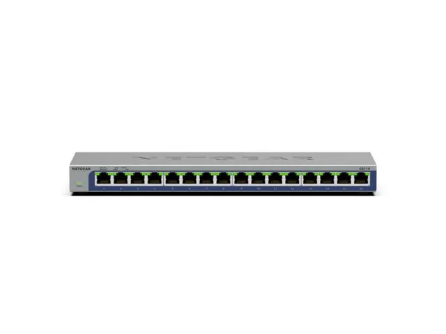NETGEAR GS116, Unmanaged, L2, Gigabit Ethernet (10/100/1000)