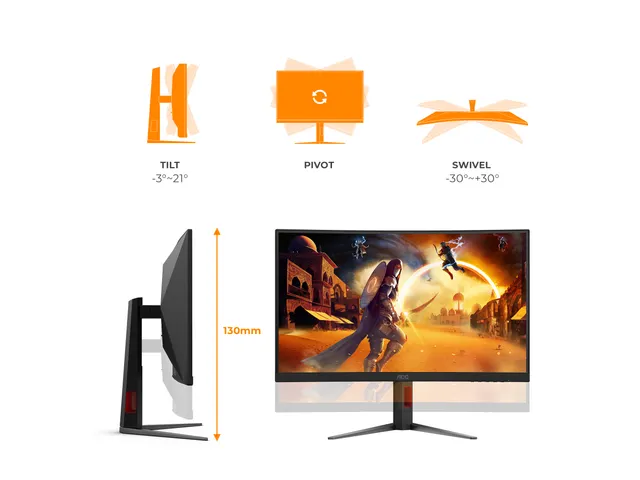 AOC C27G4Z2 27 inch curved Full HD gamingmonitor 260 Hz