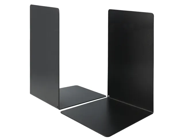 Boekensteun Westcott zwart metaal 2 stuks 130x240x140mm