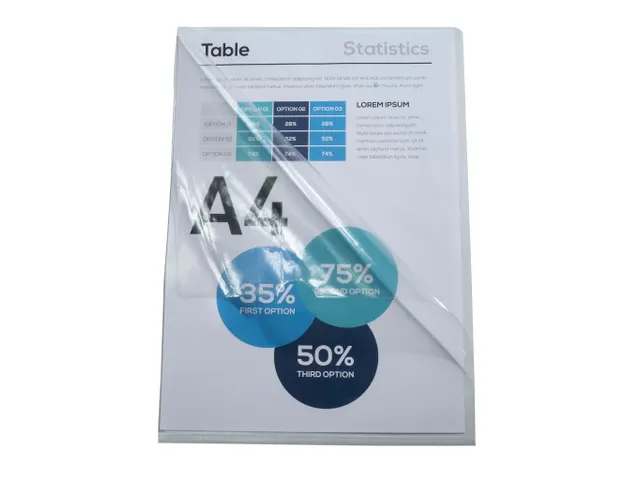 100 L-Mappen A4 0.13mm Gladde Pvc Clear Sterke Kwaliteit
