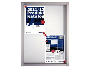 Infovitrine 4xa4 Whiteboard Voor Binnen Aluminium Frame - 1