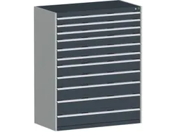 ladekast HxBxD 1600x1300x650mm 11laden zware lasten RAL7035 RAL7016