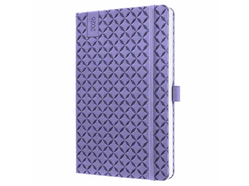 Weekagenda Flair A5 2026 (NL/FR/EN/DU) Dark Purple Hardcover