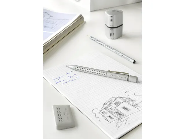 Puntenslijper Faber-Castell 2001 trio grip zilver