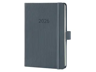 Weekagenda Conceptum A6 2026 (NL/FR/EN/DU) dark Grey Hardcover - 2
