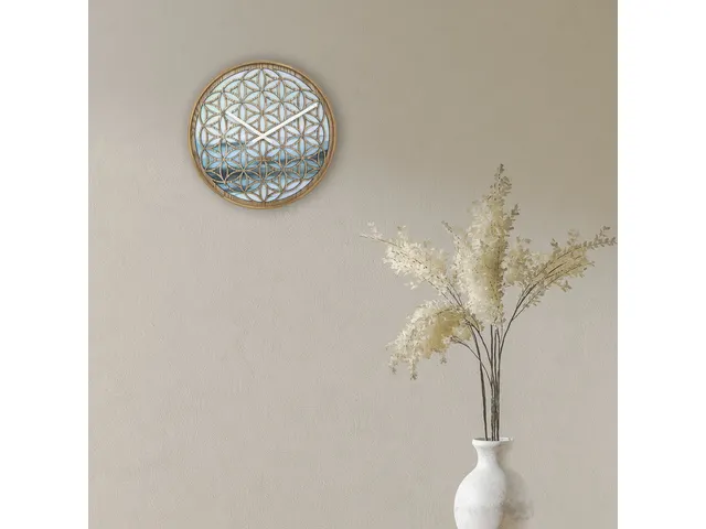 Horloge murale 40cm-Silent-Vert-Bois-NeXtime Concord