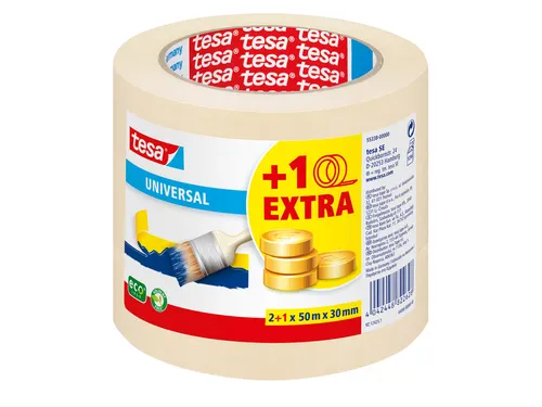 Afplaktape Tesa 55338 basic promo 30mmx50m 2+1