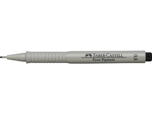 Tekenpen Faber Castell Ecco Pigment 0.8Mm Zwart