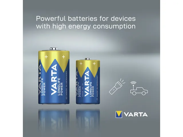 Batterij Varta Longlife Power 2x C
