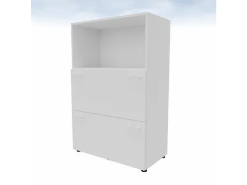 Hangmappenkast Hxbxd 1310x860x450mm 3 Oh wit 2 Hangmappenframes
