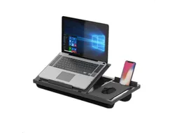 Laptopstandaard met Schootkussen en Mousepad Zwart