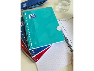 Collegeblok Oxford School Scribzee A4 23-Gaats Ruit 10Mm 80Vel Assorti - 13