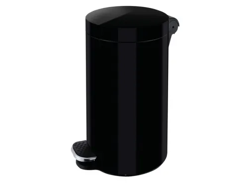 pedaalemmer,12l,HxØ 400x250mm,binnenbak kunststof,romp staal zwart