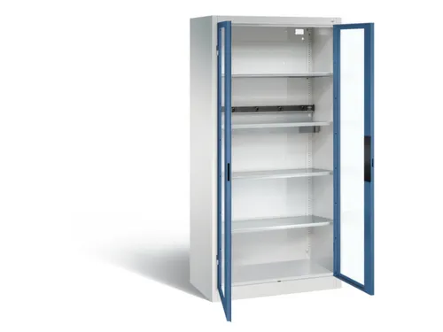 acculaadkast 1950x930x500mm 5stekkerdozen 230V cil.-slot front RAL5023