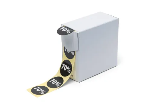 Kortingsetiket 70% op Rol 35mm 250 Stuks