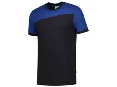 Tricorp Bicolor naden 102006 T-shirt, marineblauw/koningsblauw, maat L