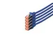 CAT 6 S-FTP patchkabel Cu LSZH AWG 27/7 Lengte 10m 5 stuks Blauw
