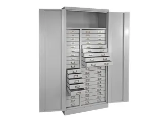 ladekast HxBxD 1790x800x410mm 40laden cilinderslot RAL7035 - 3