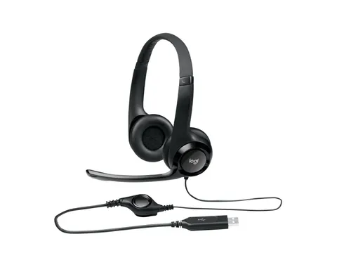 Computer Headset Logitech H390 USB-A Over Ear Zwart