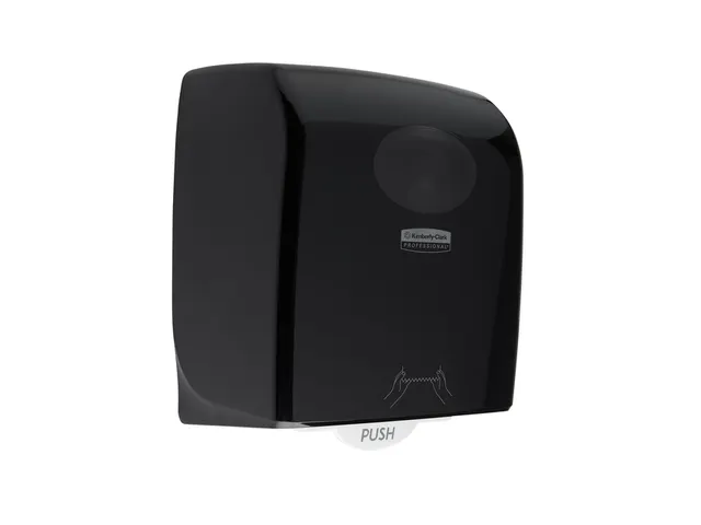 Handdoekroldispenser Aquarius zwart 7376