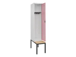 locker met bank,HxBxD 2120x400x815mm,1vak,vak B 400mm,cilinderslot