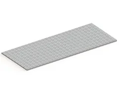 legbord van plaatstaal,v. palletstelling,BxD 2700x1100mm,vakl. 2700kg