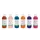 Plakkaatverf Qrea set à 6 fun kleuren 250ml