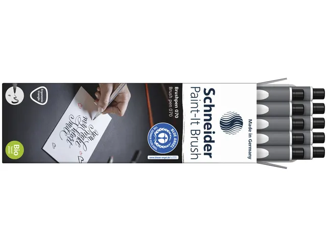 Brushpen Schneider Paint-It 070 zwart