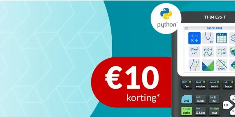 € 10 korting op Texas rekenmachine TI-84 Evo-T
