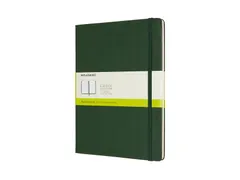 Notitieboek Moleskine XL 190x250mm blanco hard cover myrtle green