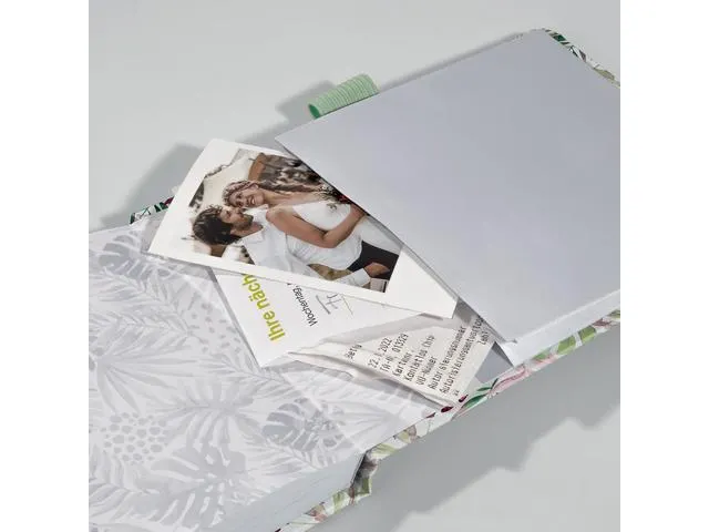 Bloc-notes Jolie Beauty A6 MINT PINK JUNGLE FEVER blanc 158pag 100gr H