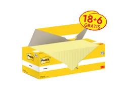 Memoblok 3M Post-it 655-CY 76x127mm geel voordeelpak