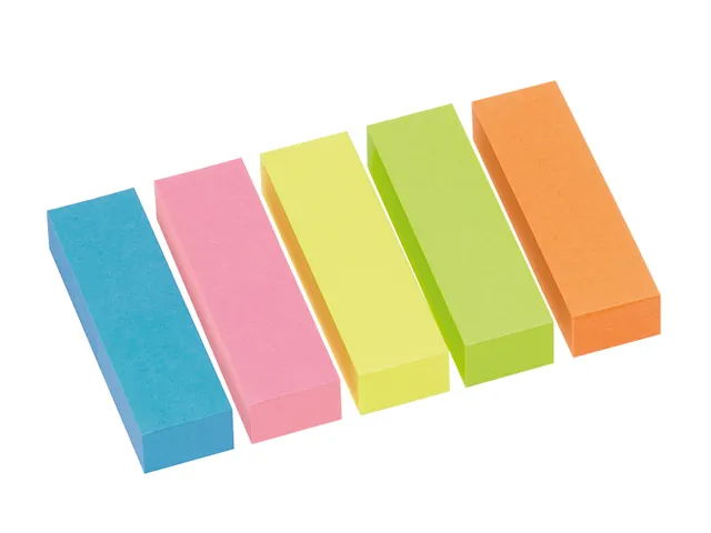 Info Page Marker Papier brillant 15x50mm 5 couleurs