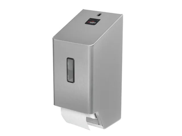 Toiletrol houder RVS Anti Vingerprint 2 Rollen Dispenser SMART-READY
