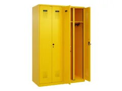 locker voor scheiding van kleding,HxBxD 1850x1200x500mm,4vak