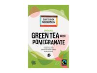 Fairtrade Original Organic Thee, Green Tea, Pomegranate