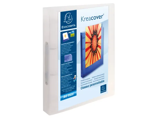 Ringmap Personaliseerbaar PP Kreacover A4+ 2R 30mm ass