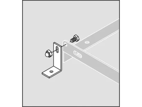 Hoekstuk Voor Vloermontage Voor Fietsboog