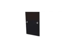 baliepaneel,v. bureau,aanbouw rechts,B 800mm,CC-zwart,BN2036-bruin