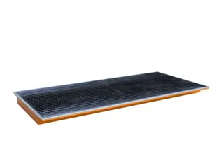 ophangbak,opvangvol. 200l,HxBxD 135x2665x1265/915mm,m. PE-element - 1