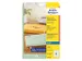 Adresetiket Avery J8560-25 63,5x38,1mm Transparant Inkjet 525 stuks