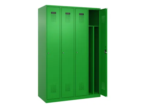 locker voor scheiding van kleding,HxBxD 1850x1200x500mm,4vak