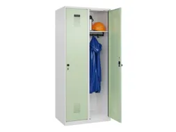 locker,HxBxD 1850x800x500mm,2vak,vak B 400mm,draaigrendel