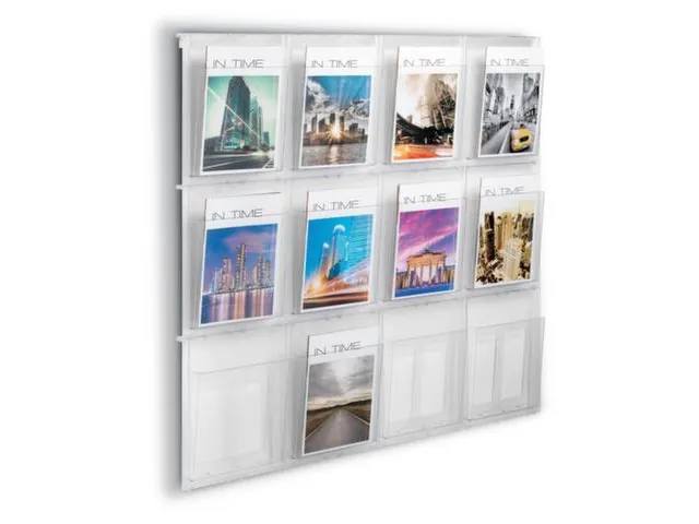 wandfolderhouder,HxBxD 978x1136x54mm,v. 12xDIN A4