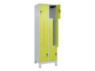 Z-garderobekast,HxBxD 1950x600x500mm,vak B 150/300mm,draaigrendel - 2