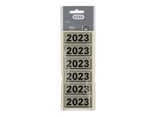Rugetiket Elba 2023 57x25mm grijs - 2